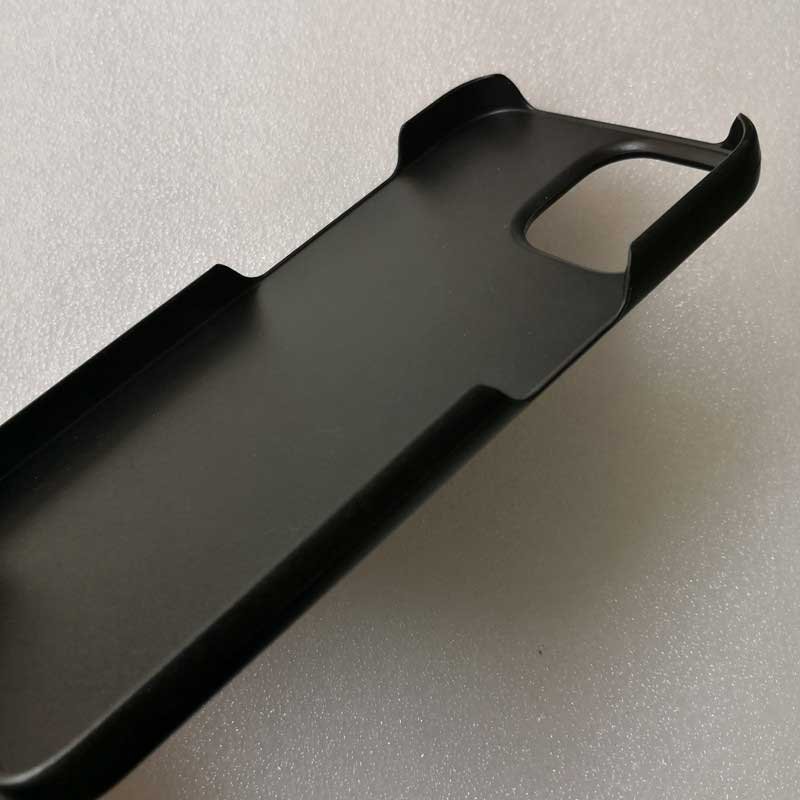 Custom Printing Plain Raw PC Phone Cover Covering Leather Matte Black Hard Plastic Blank Mobile Phone Case With Raised Camera