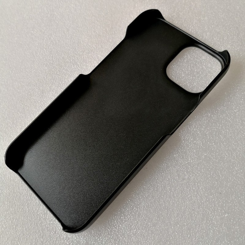 Custom Printing Plain Raw PC Phone Cover Covering Leather Matte Black Hard Plastic Blank Mobile Phone Case With Raised Camera