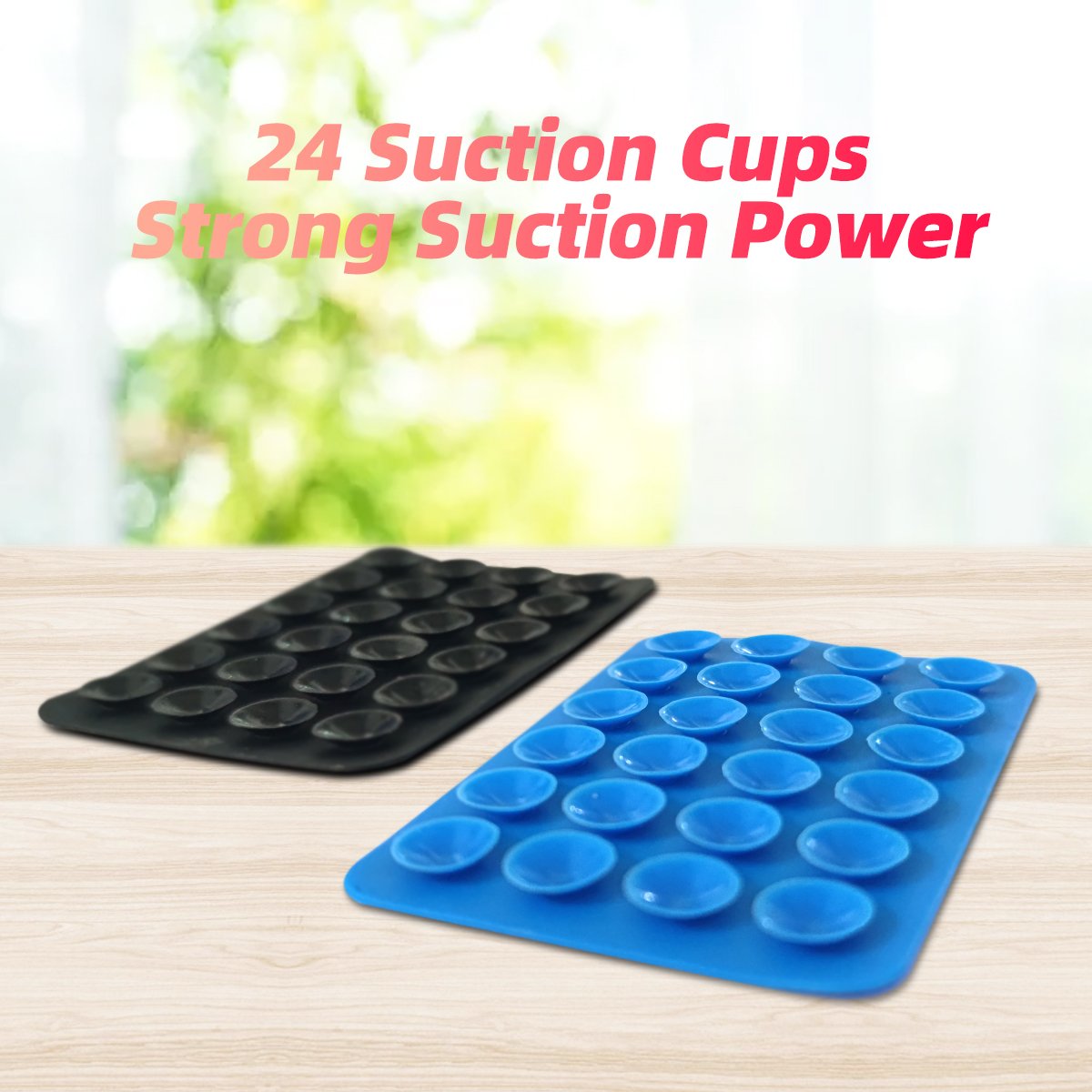 Mobile Phone Silicone Suction Phone Case Adhesive Mount Wall Stand Mat Square Single-Sided Case Anti-Slip