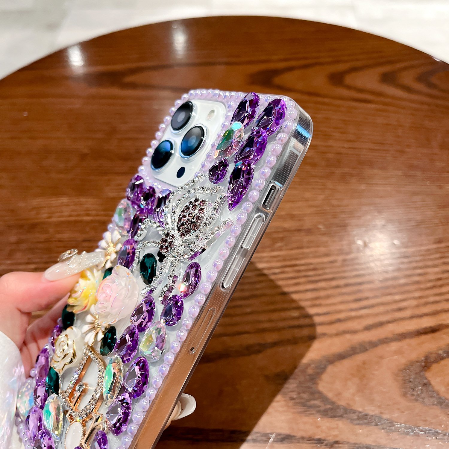 Luxury Designer Mobile Phone Case for iPhone 11 13 14 15 16 Pro Max Fashion Bling Diamond Accessories Girls Women Business Style
