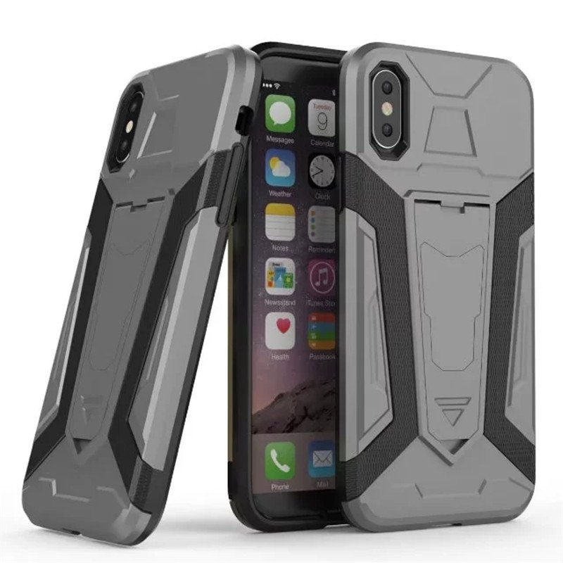 Iron man armor stand mobile phone case for OPPO R11 R9s R9 Plus hybrid 3 in 1 tpu plastic shockproof case