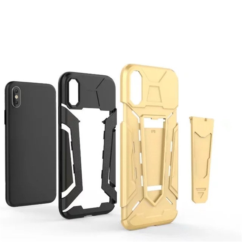 Iron man armor stand mobile phone case for OPPO R11 R9s R9 Plus hybrid 3 in 1 tpu plastic shockproof case