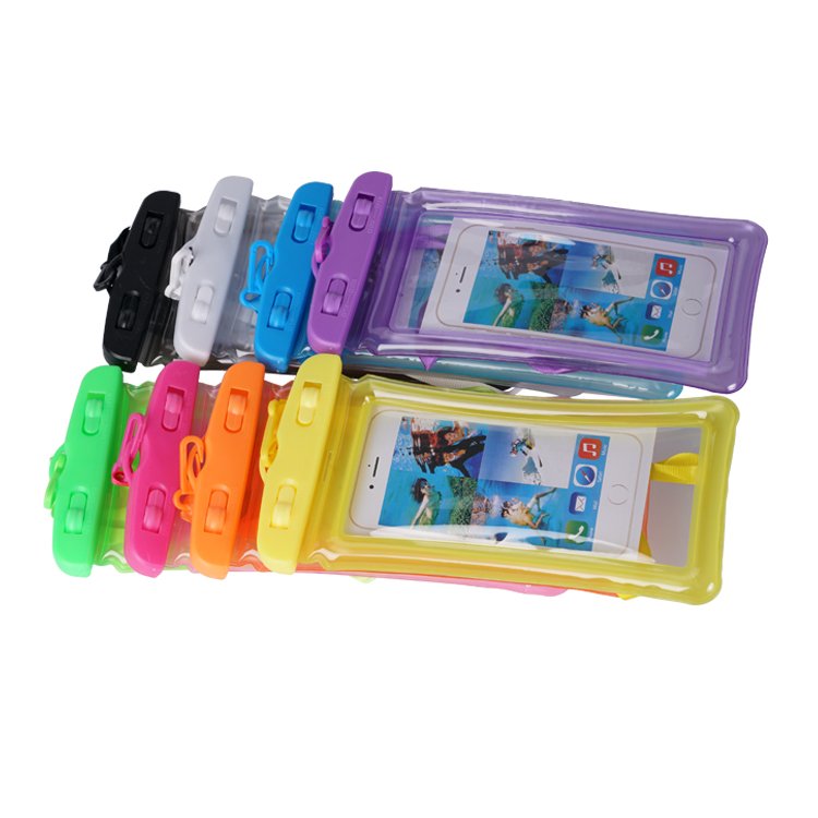 Universal waterproof pvc mobile phone cases clear pouch waterproof bag water proof cell phone bag with lanyard