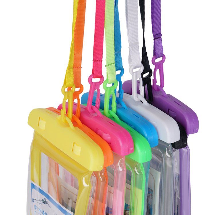 Universal waterproof pvc mobile phone cases clear pouch waterproof bag water proof cell phone bag with lanyard