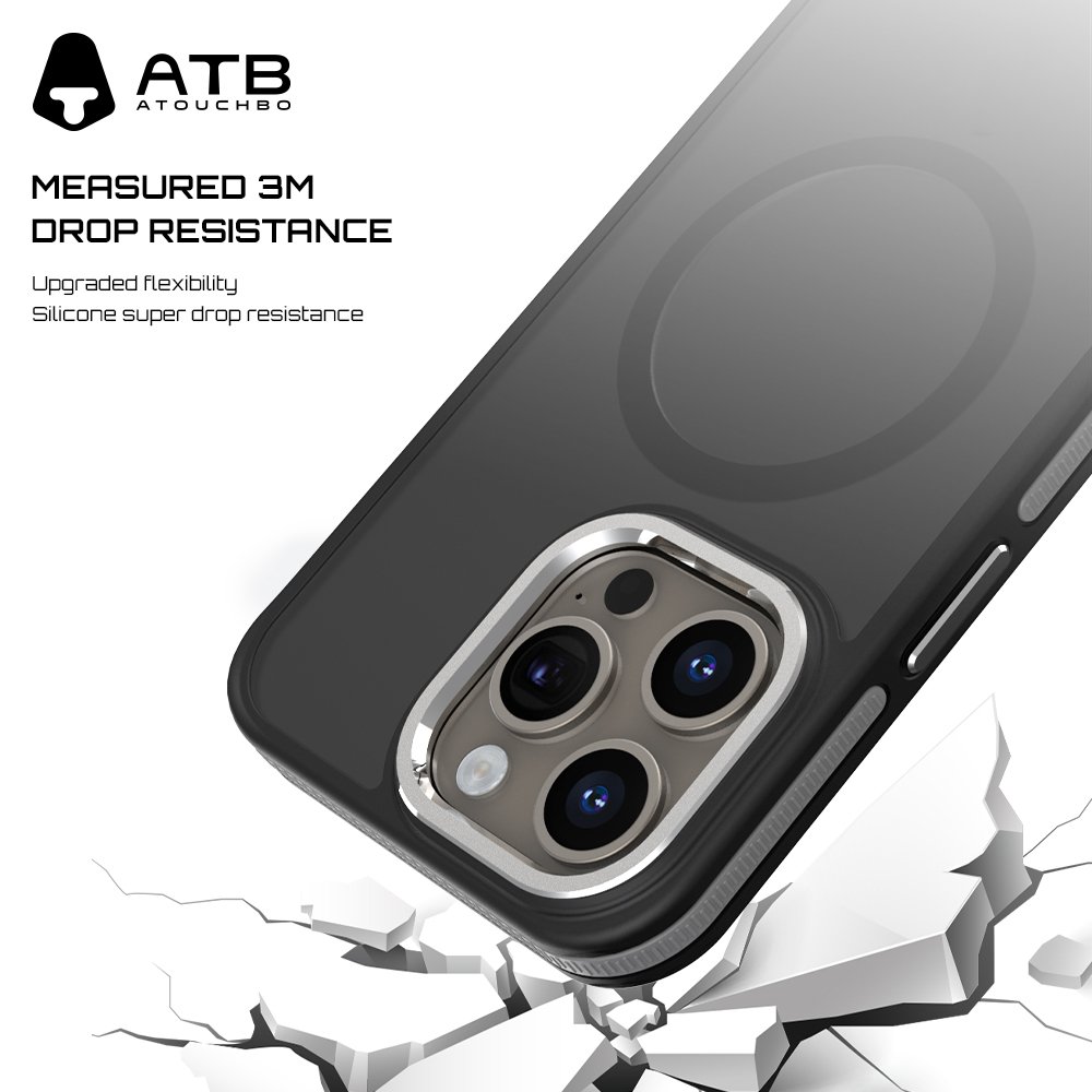ATB Frosted Matte Magnetic Hard Phone Case For iPhone 16 15 14 Pro Max Phone Cover Customization