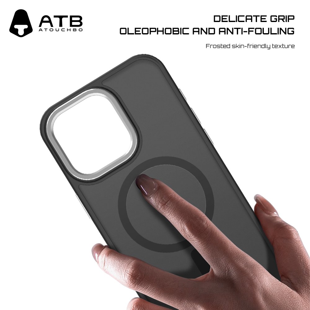 ATB Frosted Matte Magnetic Hard Phone Case For iPhone 16 15 14 Pro Max Phone Cover Customization