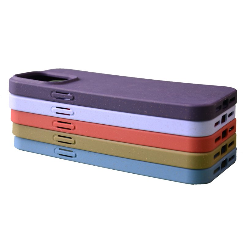 Factory wholesale 100% sustainable eco-friendly PBAT bamboo fiber mobile phone cover case for iPhone 16 Pro Max