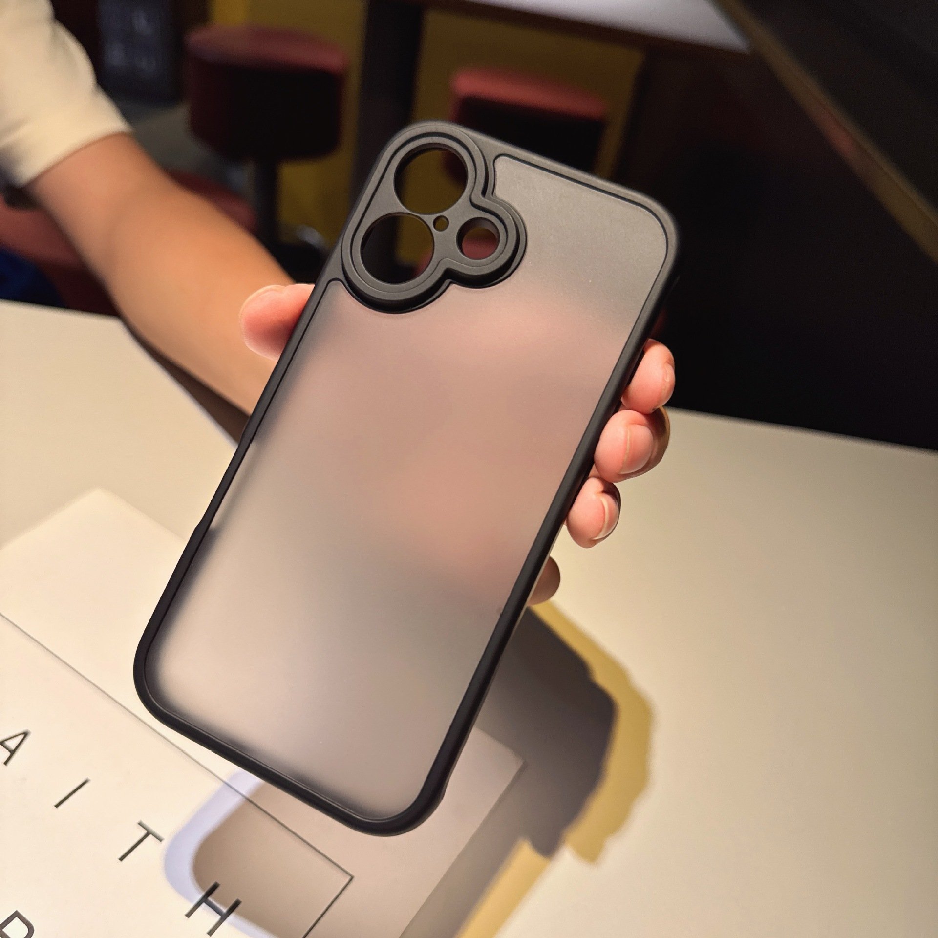 Black Matte Silicone Phone Case for Phone 16 Plus Soft TPU Protection Cover Shockproof Mobile Cases for ip 16 pro max