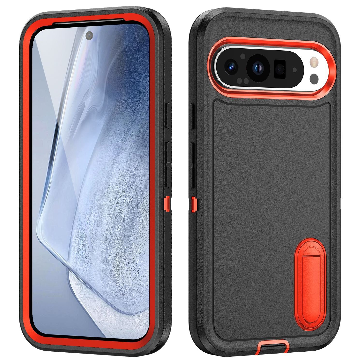 Mobile Phone Cover Defensive Shockproof with Bracket Mobile Phone Case for Google Pixel 9 Pro XL