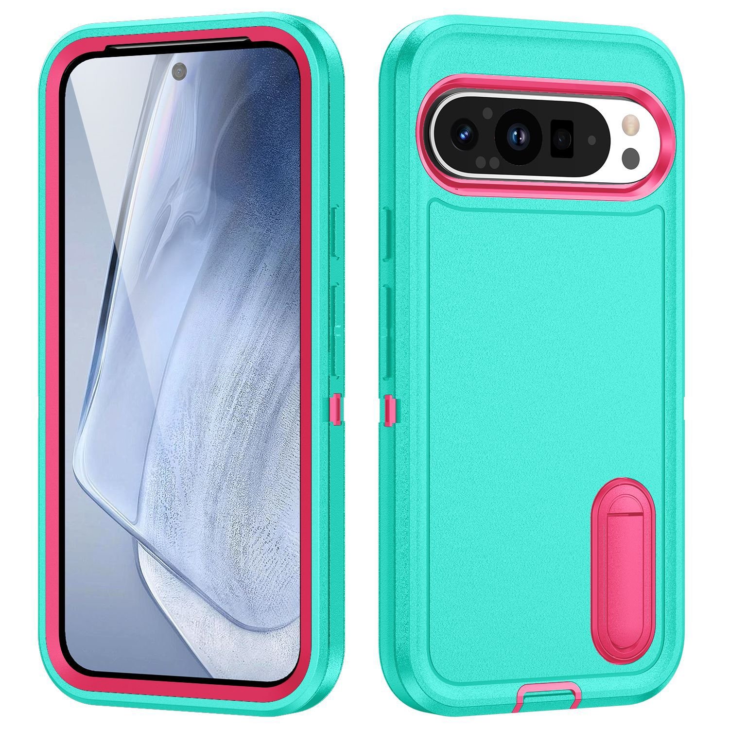 Mobile Phone Cover Defensive Shockproof with Bracket Mobile Phone Case for Google Pixel 9 Pro XL