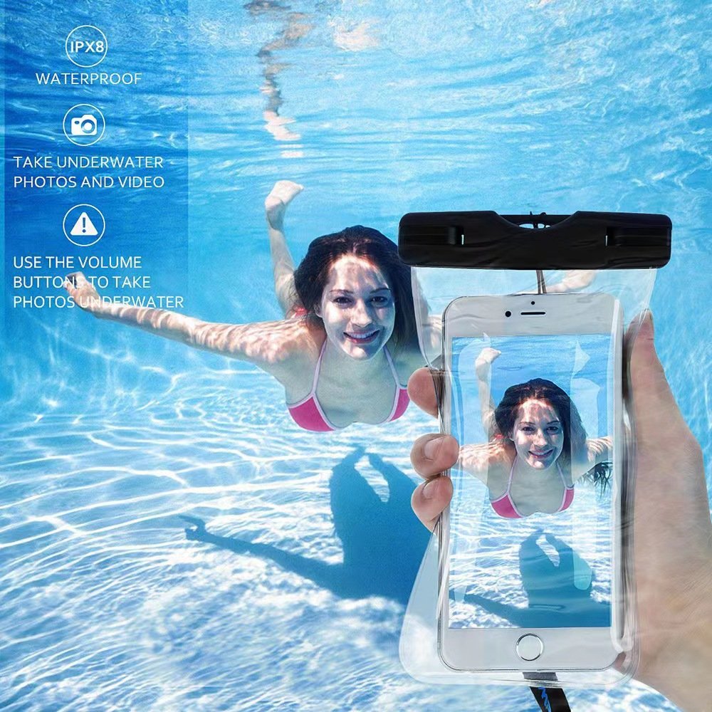 Promising Smartphone Waterproof Pouch Case OEM Universal PVC Water Proof Cover Bag Cases For Cell Phone