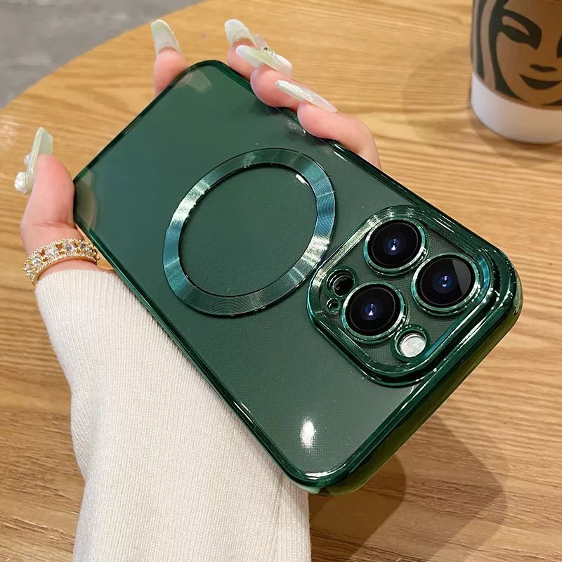 Luxury Magnetic Soft Tpu Multiple Colors Shockproof Mobile Phone Case For iPhone 15 14 13 12 Pro Max Plus Cover