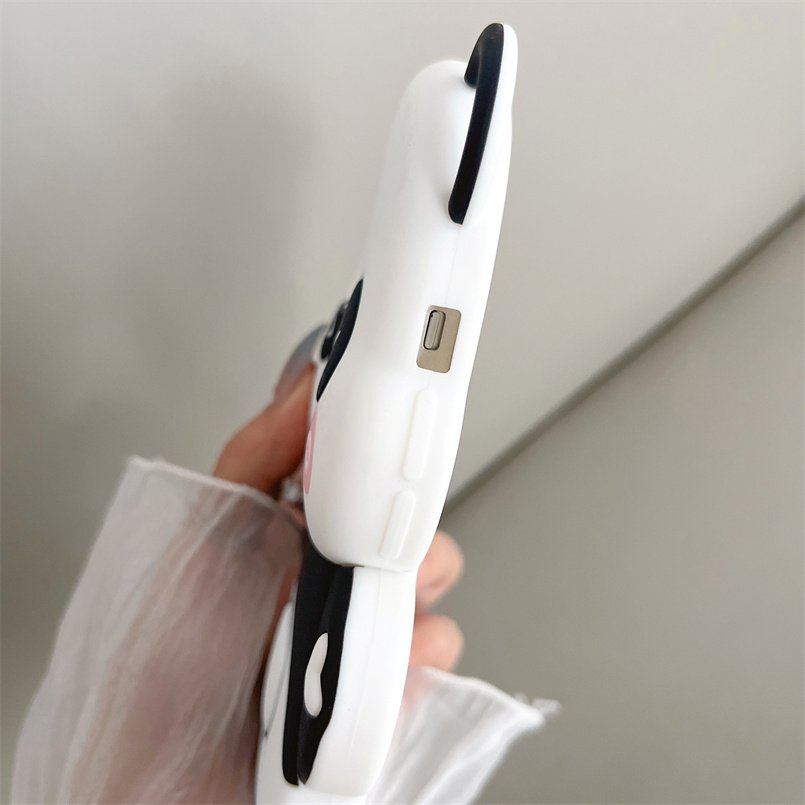 Shockproof Animal Kawaii Cartoon Cute Panda Silicon Mobile Phone Case For Iphone 15 pro max 15pro 14 Plus 14 13 12 11 Cover