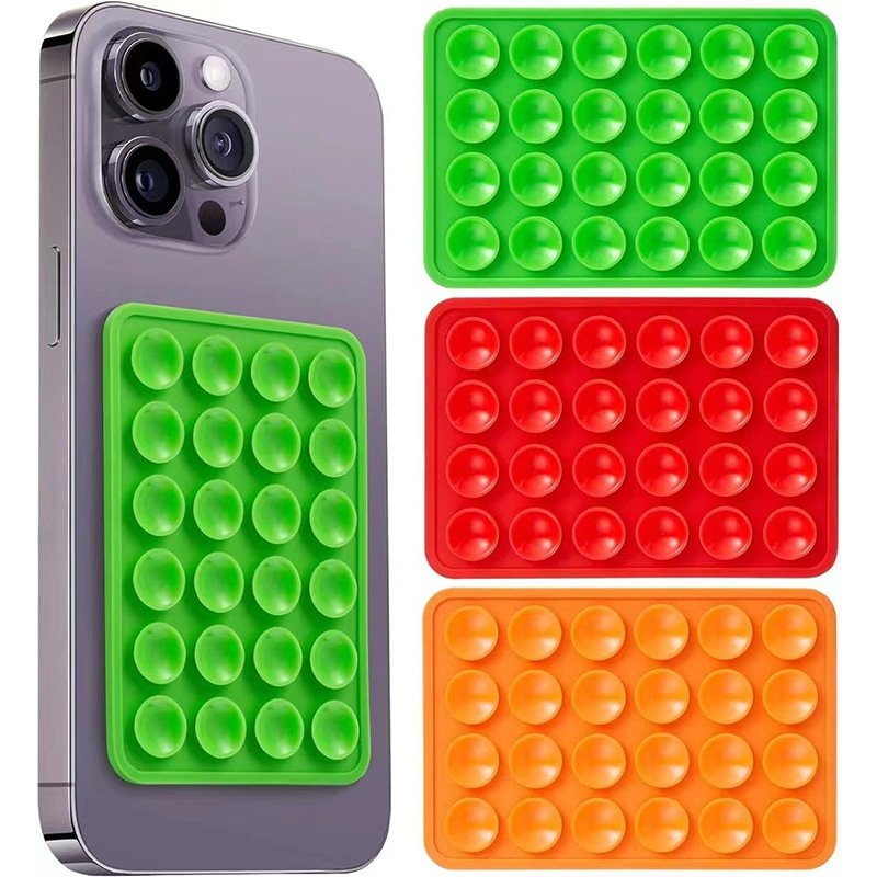 X625-2 Sticky Grippy Phone Case Suction Cup Card Pack mobile Phone Grip Phone accessories Sticky Grippy Cellphone Case Holder
