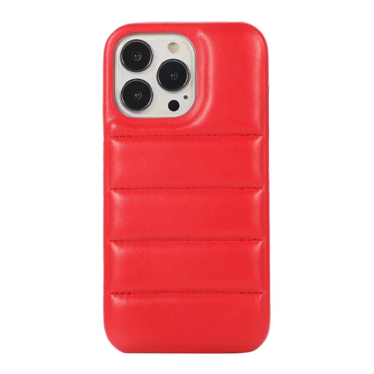Factory Price Puffer Down Jacket Mobile Phone Case Filled With Shockproof Sponge For phone 16 15 Pro Max