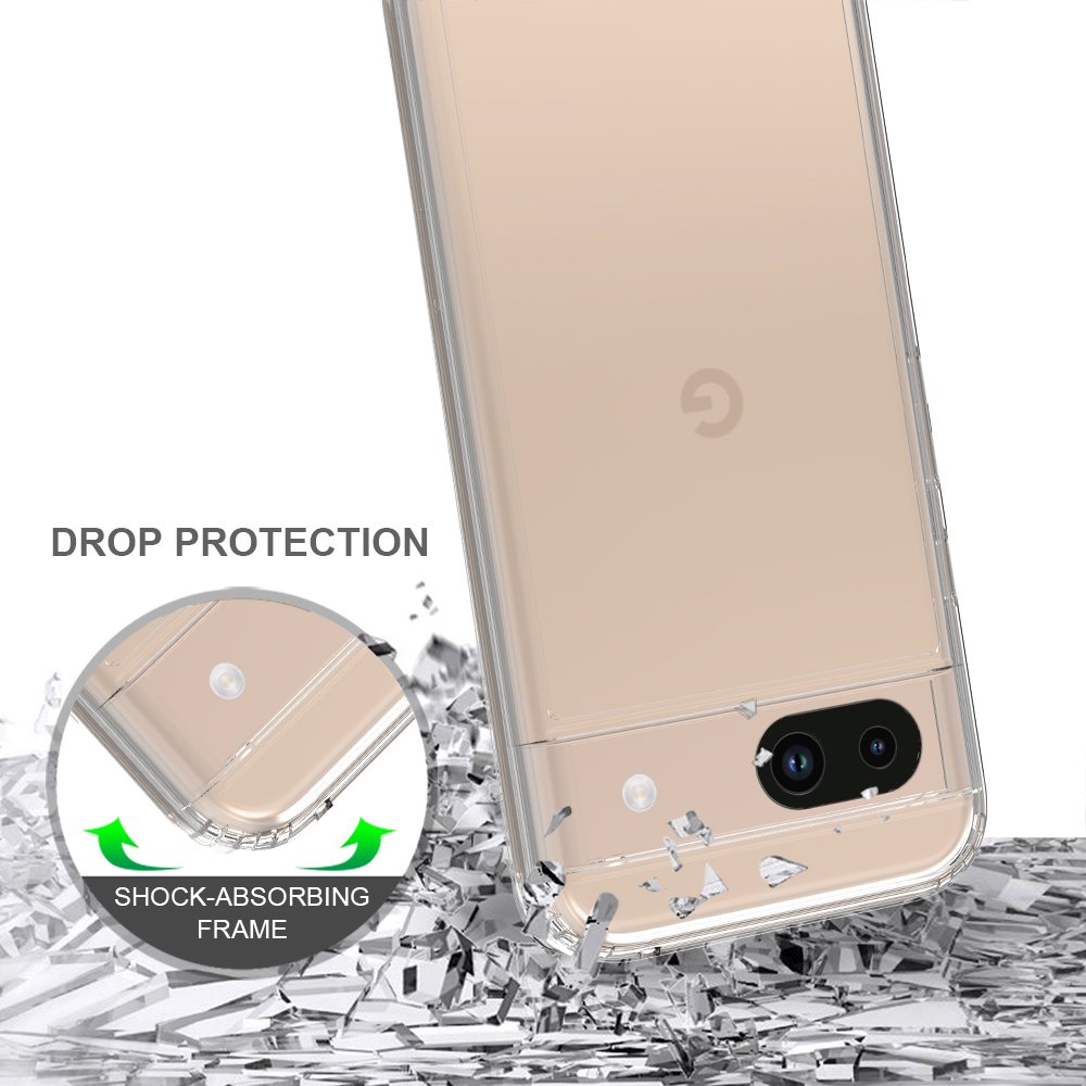 Shockproof Clear Case For Google Pixel 7 8 9 Pro XL Transparent Acrylic Mobile Phone Cover