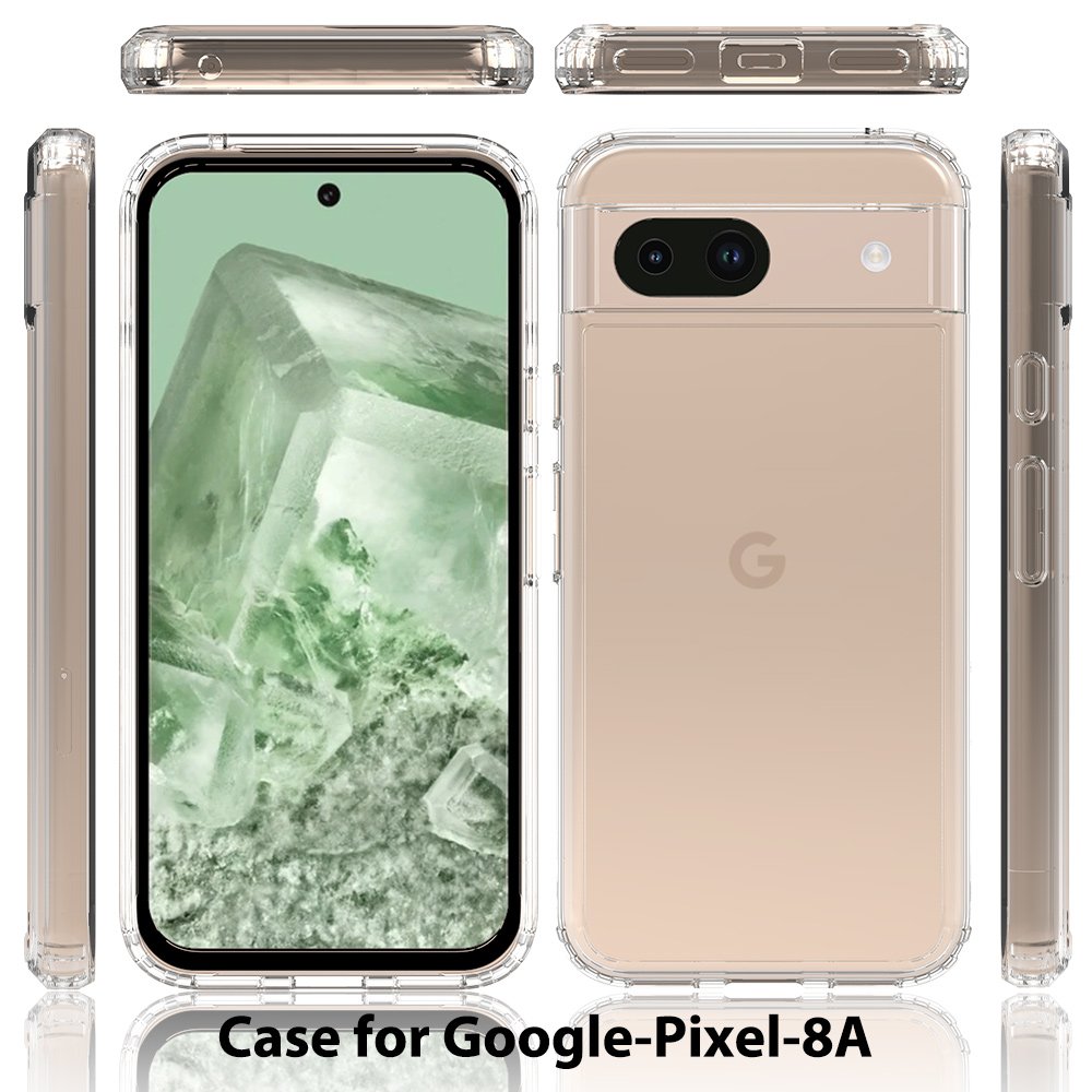 Shockproof Clear Case For Google Pixel 7 8 9 Pro XL Transparent Acrylic Mobile Phone Cover