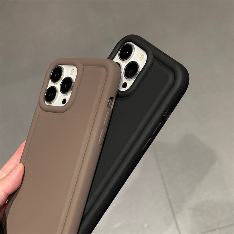 Fashion INS Air cushion Soft touch Phone case for iphone 11 12 13 14 XS MAX Anti-fall Silicone Back Mobile Phone Cover