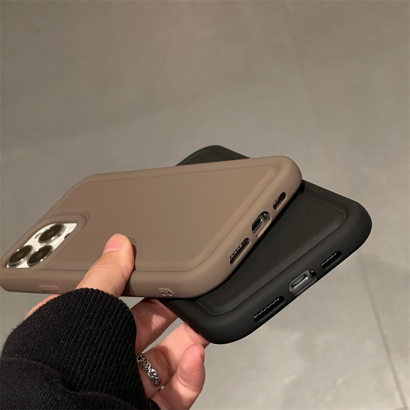Fashion INS Air cushion Soft touch Phone case for iphone 11 12 13 14 XS MAX Anti-fall Silicone Back Mobile Phone Cover