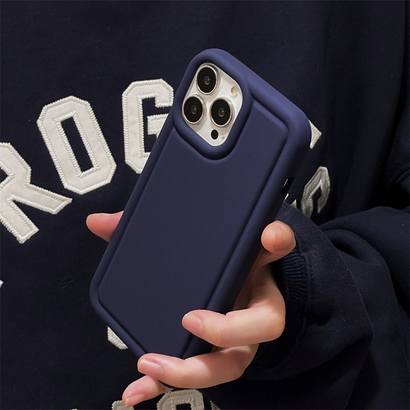 Fashion INS Air cushion Soft touch Phone case for iphone 11 12 13 14 XS MAX Anti-fall Silicone Back Mobile Phone Cover