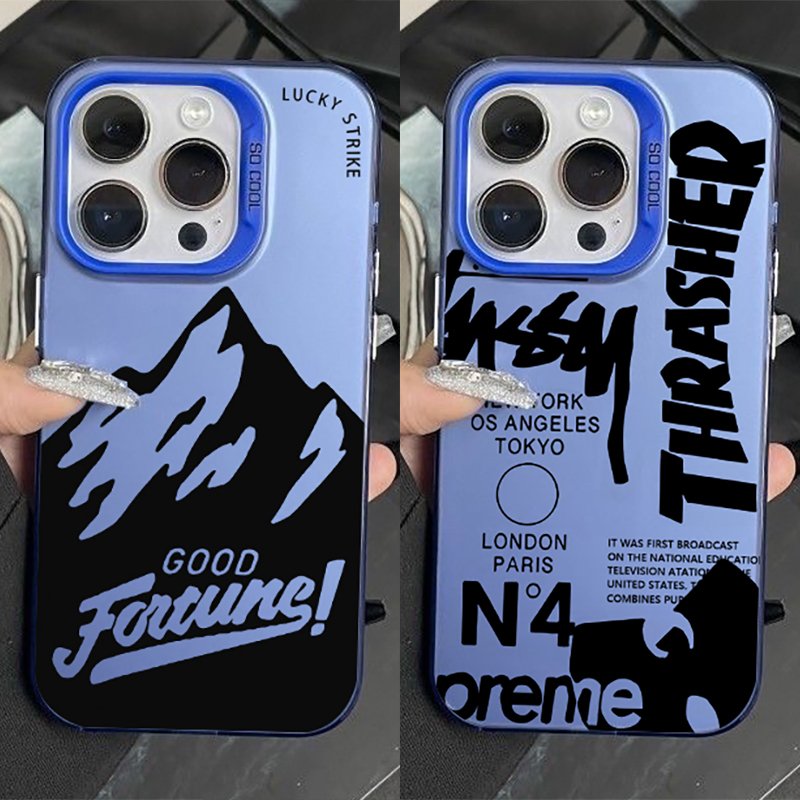 Luxury Phone Case for iPhone 15 14 13 12 11 Pro XR X Xs Max 8 7 Plus Frosted Silicone Cases Soft Back Cover