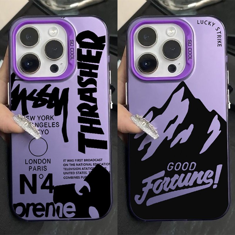 Luxury Phone Case for iPhone 15 14 13 12 11 Pro XR X Xs Max 8 7 Plus Frosted Silicone Cases Soft Back Cover