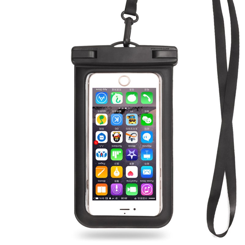 Custom Logo Waterproof Water Resistant PVC 6.5 Inch Transparent Outdoor Hiking Swim Surfing Dry Pouch Mobile Phone Cases Bags