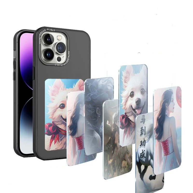 Cheap Custom Smart nfc color e-ink mobile phone case for iphone 15 14 13 Pro Max Creative Phone Back Projection Diy Phone Case