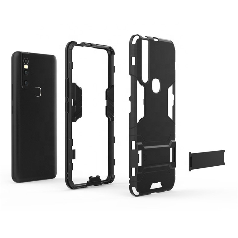 Mobile accessories Shockproof Back Cover for Vivo V15 Case with Kickstand Fundas para celulares