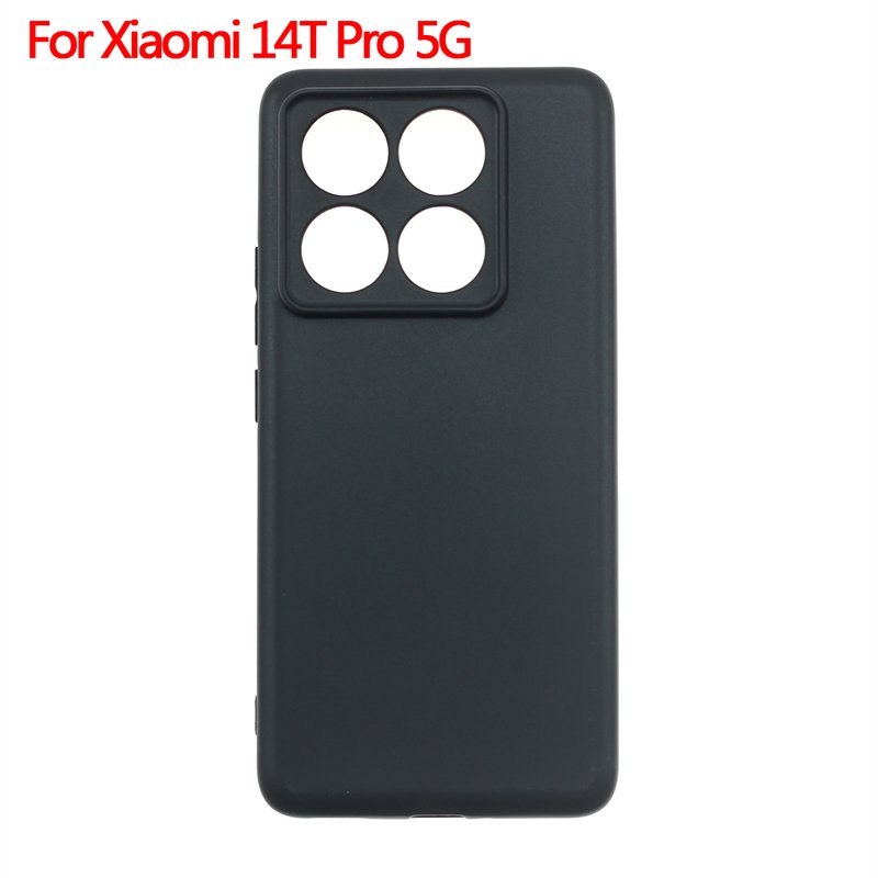 Manufacturer Wholesale Matte TPU Cases Soft Frosted Back Cover Silicone Mobile Phone Case For Xiaomi 14T Pro 5G Black