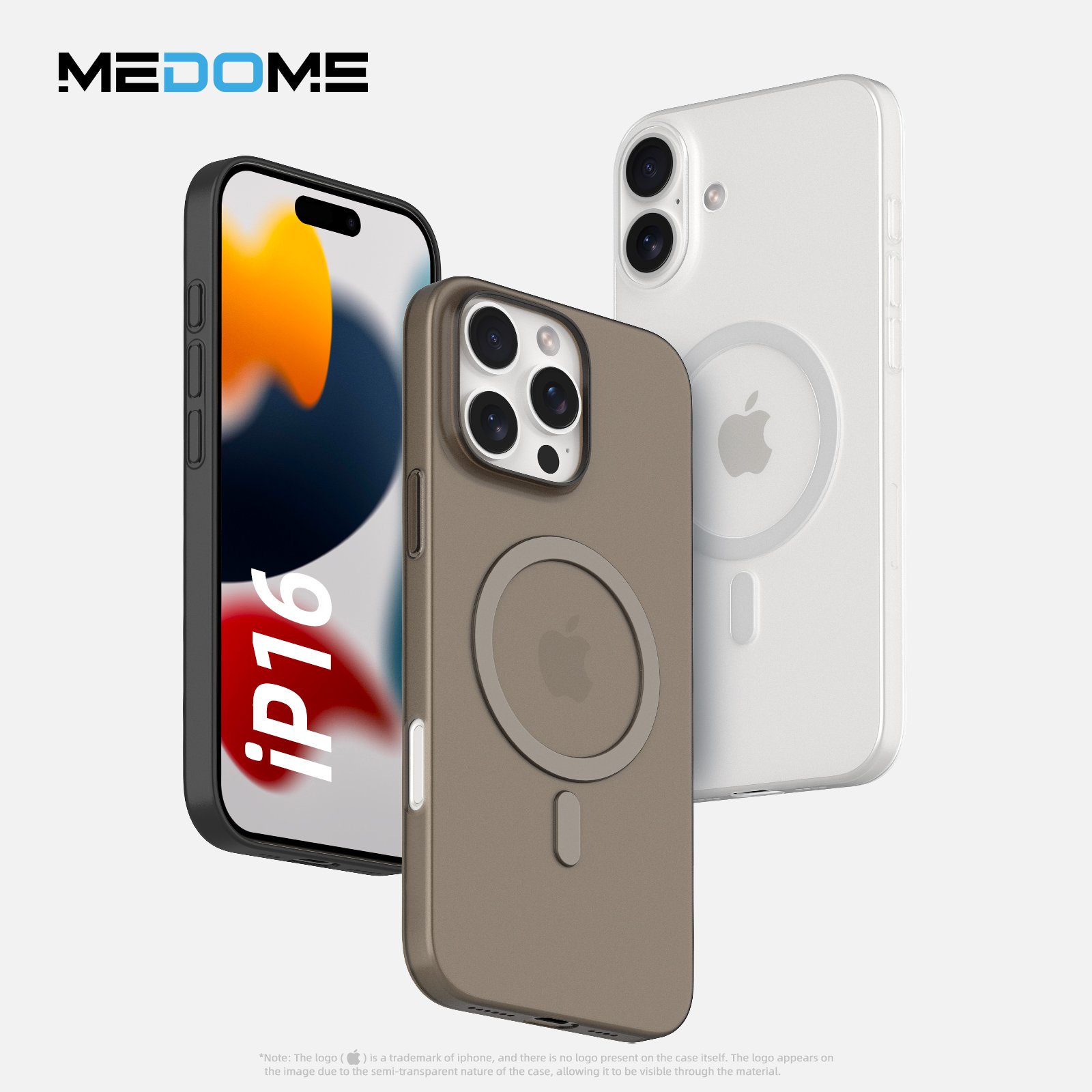 Medome For iPhone 14 Pro Max Case Thin Matte Magnetic PP Custom OEM For iPhone Case 16 Luxury Para For iPhone Case Phone Cover