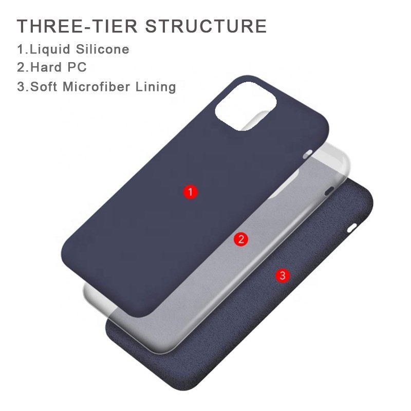 2021 Original Custom Design Silicone Cell Phone Case for Apple for iPhone 13 12 7/8Plus Liquid Silicone Mobile Phone Case