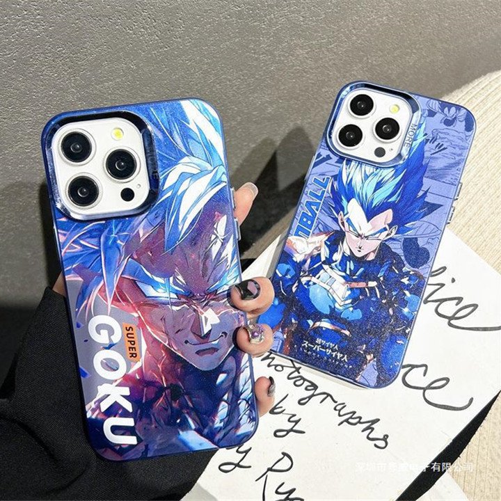 Cartoon Least IMD Print Super Goku Anime Mobile Phone Case For iphone 16 15 pro max 14 13 12 11 pro OEM Custom Back Cover Shell