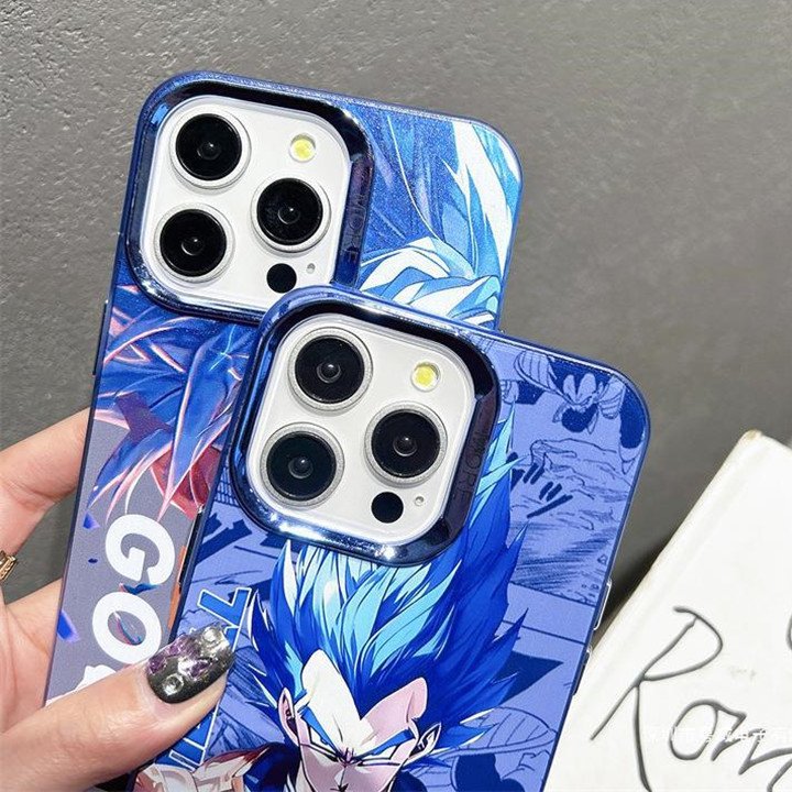 Cartoon Least IMD Print Super Goku Anime Mobile Phone Case For iphone 16 15 pro max 14 13 12 11 pro OEM Custom Back Cover Shell