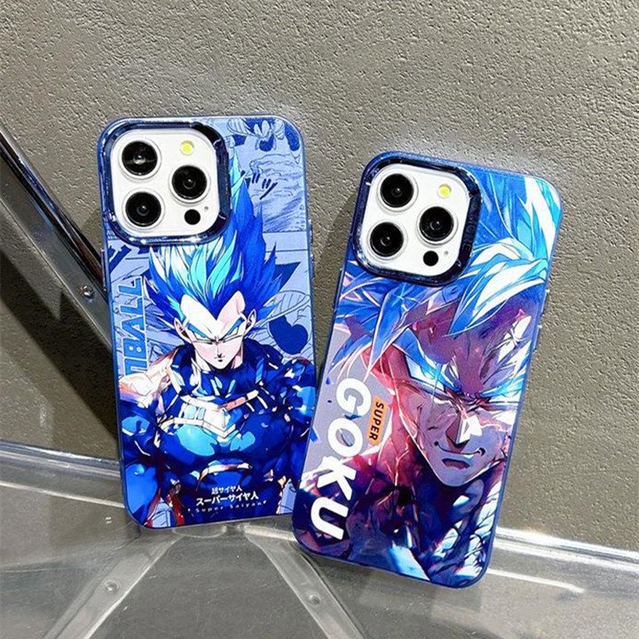 Cartoon Least IMD Print Super Goku Anime Mobile Phone Case For iphone 16 15 pro max 14 13 12 11 pro OEM Custom Back Cover Shell