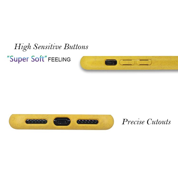 Eco-Friendly Natural Wheat Straw Recycle Phone Case Biodegradable For iphone 13 pro max phone case