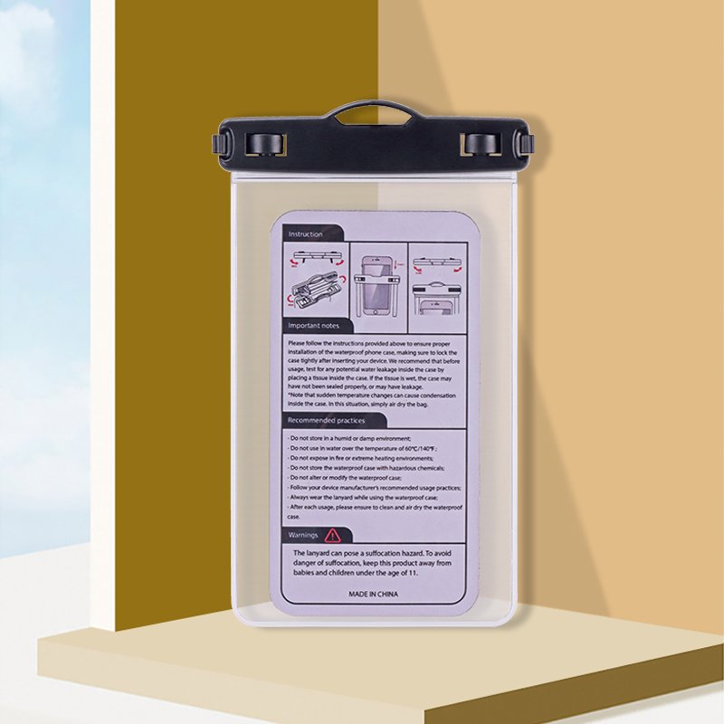 Custom Transparent TPU Phone Waterproof Mobile Phone Bag Waterproof Phone pouch Cases For Travel Swimming Beach
