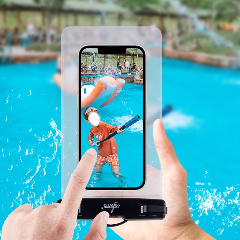 Custom Transparent TPU Phone Waterproof Mobile Phone Bag Waterproof Phone pouch Cases For Travel Swimming Beach