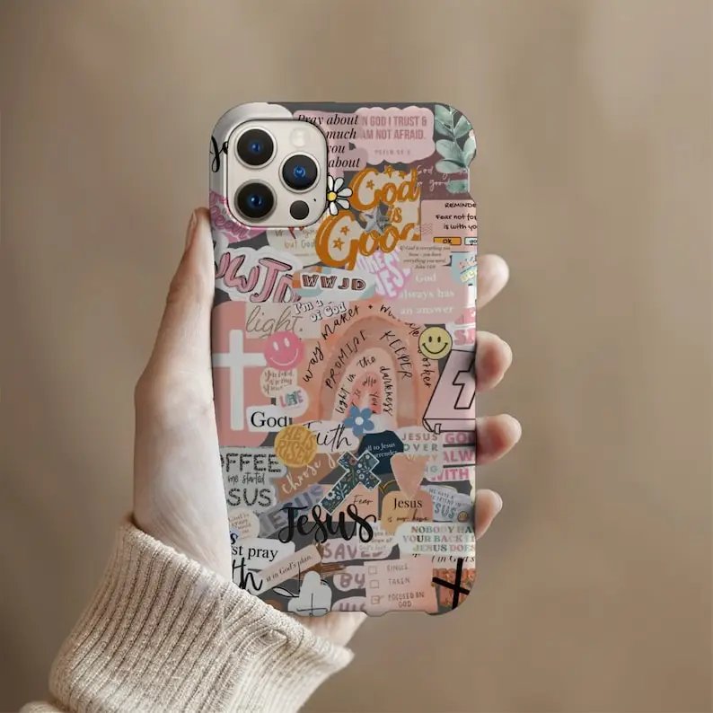 Pink Collage Aesthetics Phone Case for IPHONE 15PRO MAX 14 13 12 11 PRO Plus 15pro Acrylic TPU Two in One Mobile Phone Cases