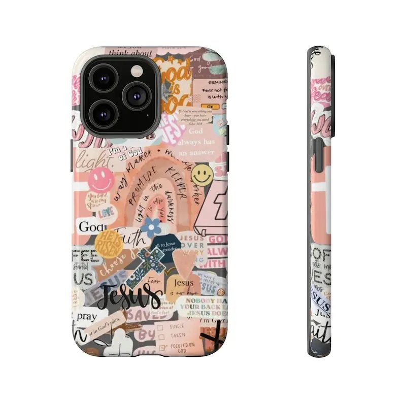 Pink Collage Aesthetics Phone Case for IPHONE 15PRO MAX 14 13 12 11 PRO Plus 15pro Acrylic TPU Two in One Mobile Phone Cases