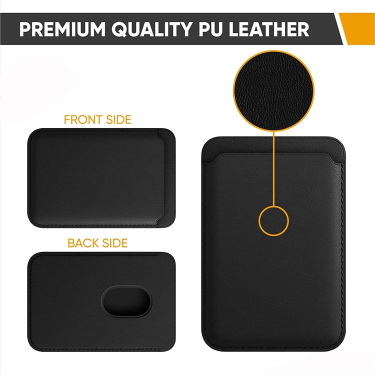 23 Strong Magnets Custom Logo PU Leather Card Holder Phone Magnetic Wallet for iPhone 16 Pro Max 15 14 13 12 Mag Cases Men Women