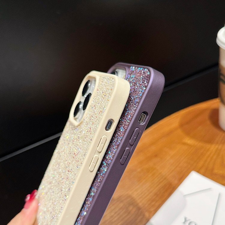 Luxury diamond iPhone 16 Pro Max mobile phone case high-grade diamond iPhone 15 electroplating 14 light luxury style applicable