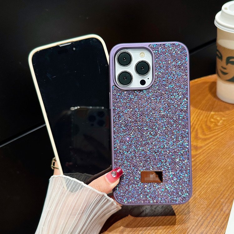 Luxury diamond iPhone 16 Pro Max mobile phone case high-grade diamond iPhone 15 electroplating 14 light luxury style applicable
