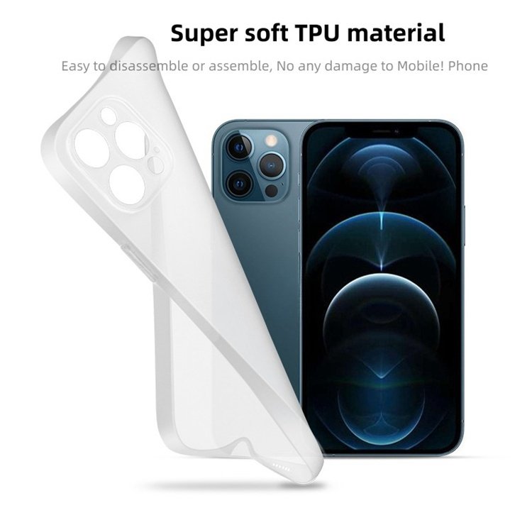 Semi-transparent Matte Phone Case for iPhone series Nude Skin-touch Soft TPU