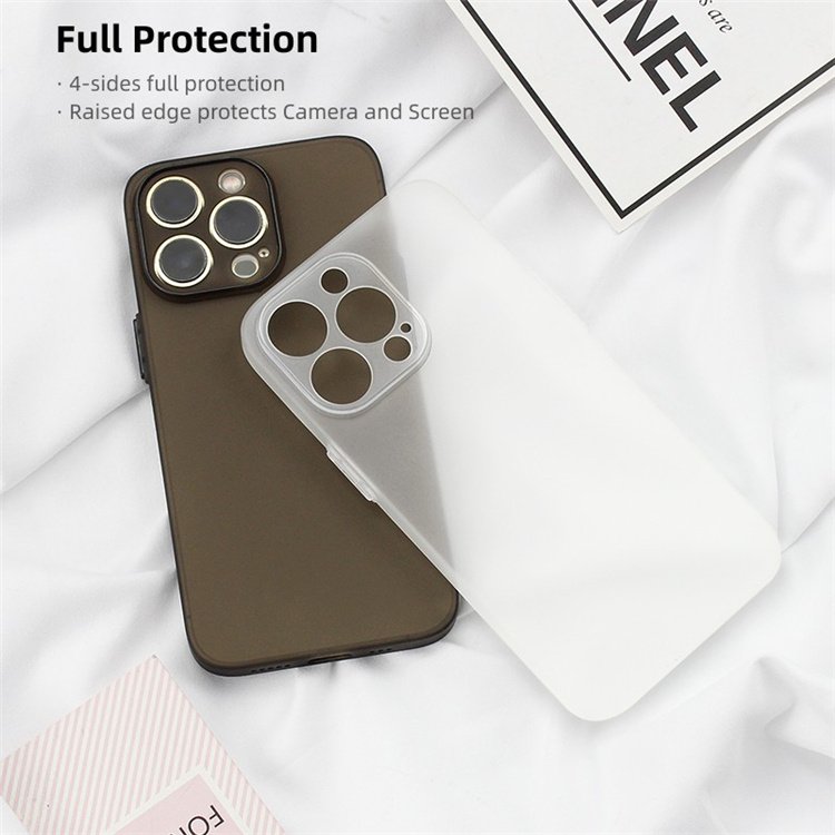 Semi-transparent Matte Phone Case for iPhone series Nude Skin-touch Soft TPU