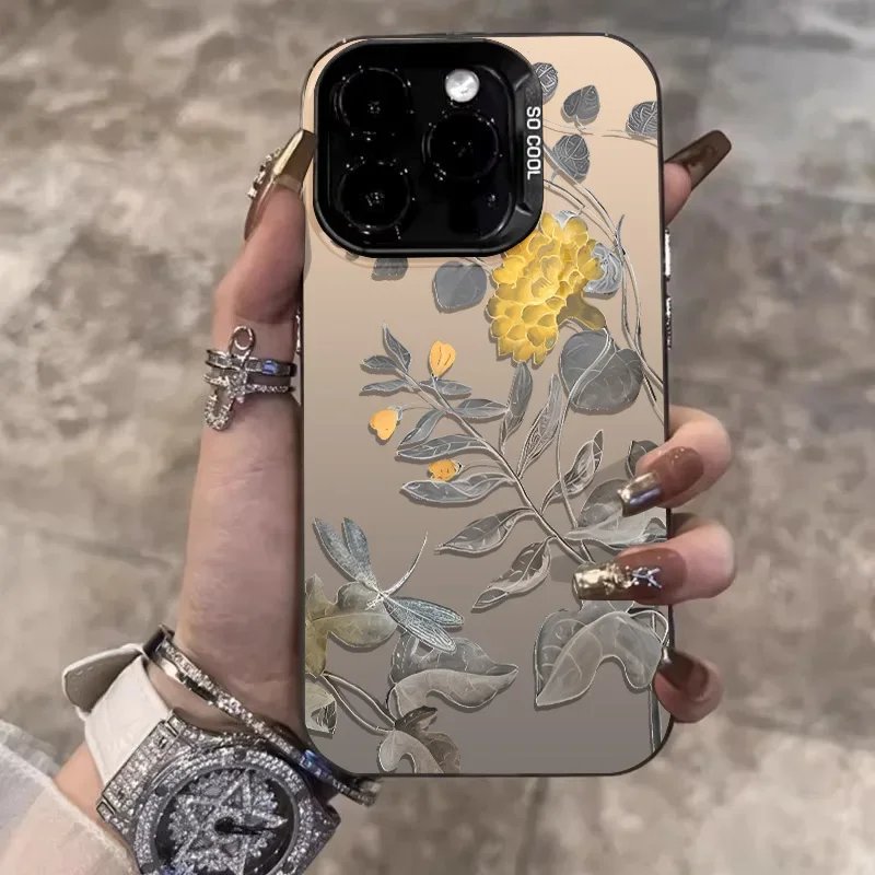 For IPhone15ProMax Case 11 12 13 14 Pro Max X XR XSMax 7/8/14/15 Plus 12 13Mini Fashion Painted Anti-falling Mobile Phone Case