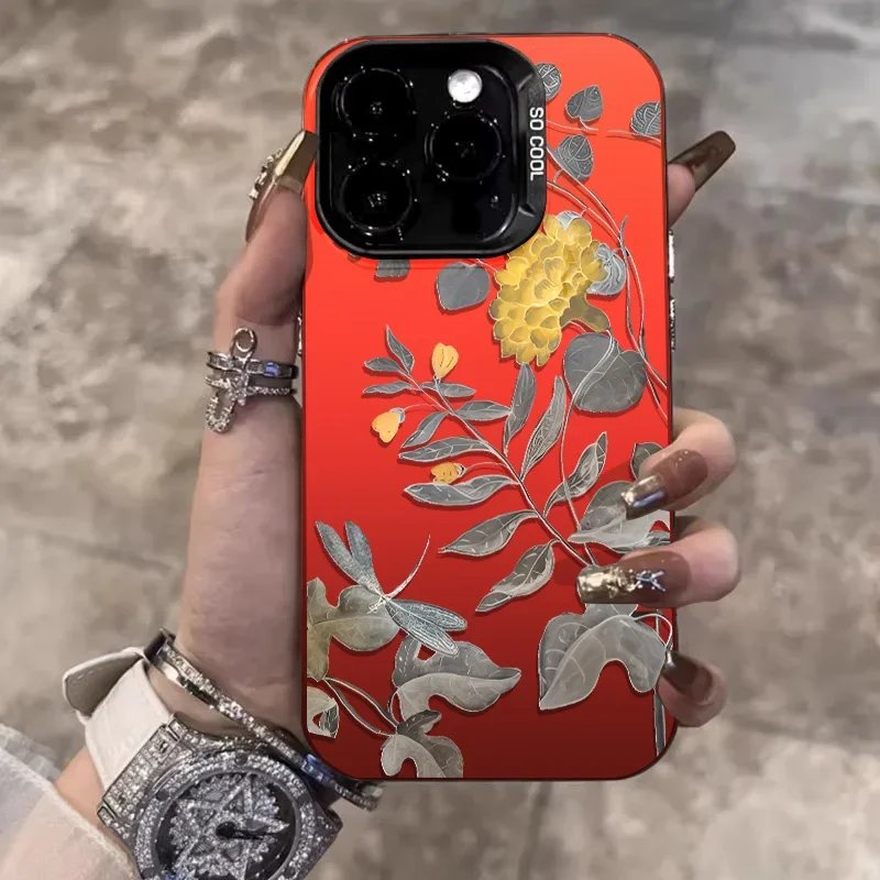 For IPhone15ProMax Case 11 12 13 14 Pro Max X XR XSMax 7/8/14/15 Plus 12 13Mini Fashion Painted Anti-falling Mobile Phone Case