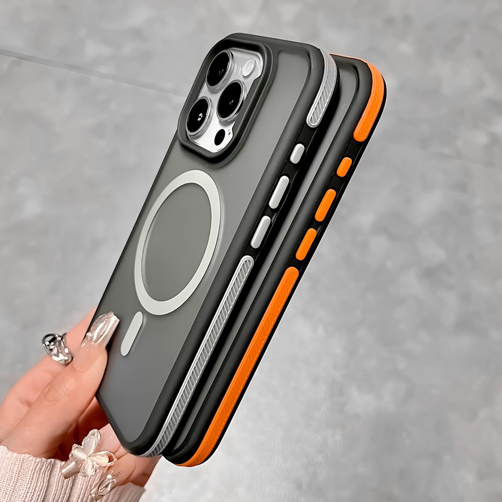 Luxury Shockproof Phone Case For iPhone 15 14 13 12 11 16 Pro Max Magnetic Mobile Cover Lens Camera Protection Cellphone Funda