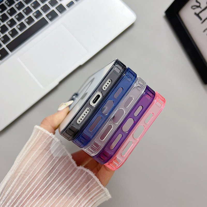 High quality frosted acrylic Translucent magnetic suction phone case for iPhone 15 promax 12/13mini anti-fall phone accessories