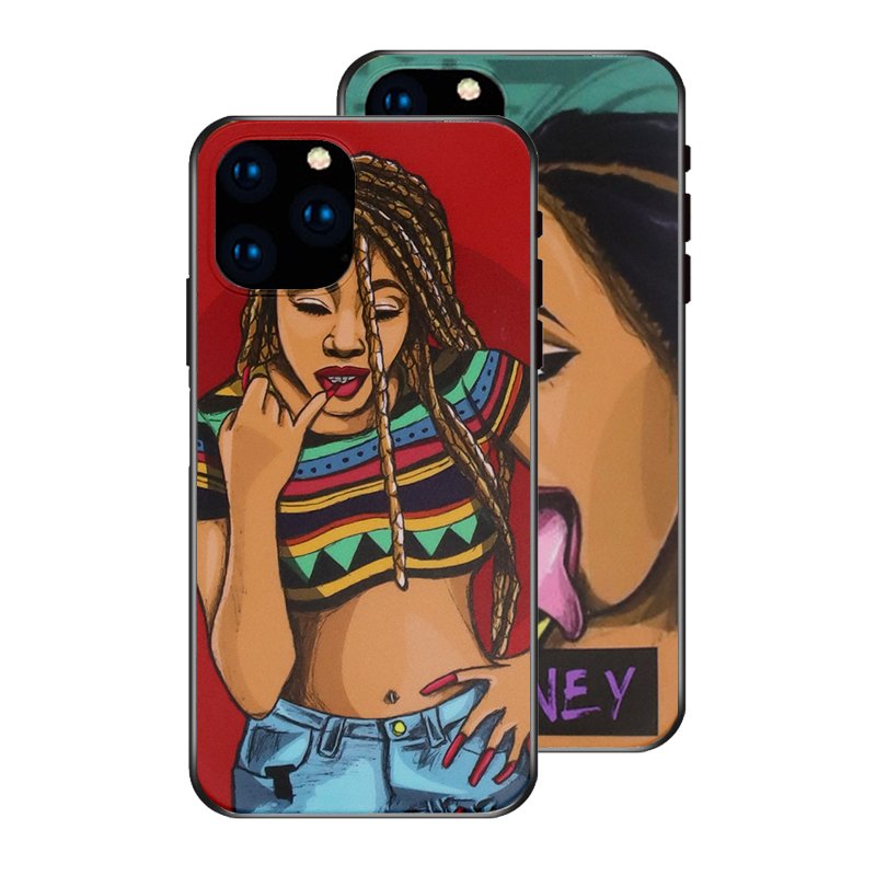 Mobile Phone Ipone Online Cute Cases Phones Black Girl Magic Tpu Cover For Luxury Cartoon Iphone 13 14 15 12 11 Pro Max X Case